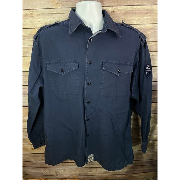 VTG Tommy Hilfiger Safari Shirt  Mens Medium Limited Issue with Shoulder Straps - Picture 1 of 8